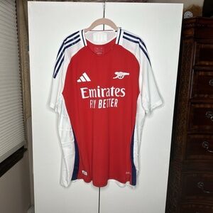 Adidas Arsenal FC 24/25 Home Authentic Jersey IT6140 Gunners Red Men’s Size 2XL